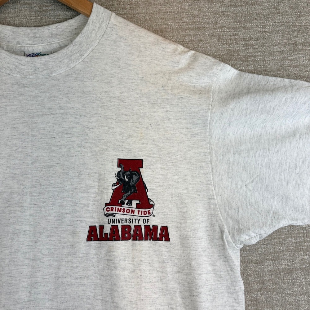 Vintage Single Stitch Alabama Crimson Tide T-Shirt XL NCAA Football Big Al 1992